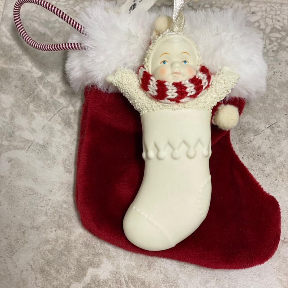 Macy’s snow baby ornament